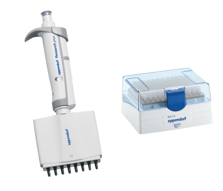 Eppendorf Research plus 0.5-10μL 八道手动移液器 8道移液枪