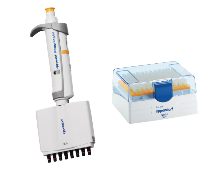 Eppendorf Research plus 30-300μL 八道手动移液器 8道排枪